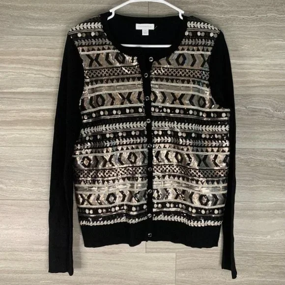 Women’s Charter Club Embellished Cardigan - Picture 1 of 7